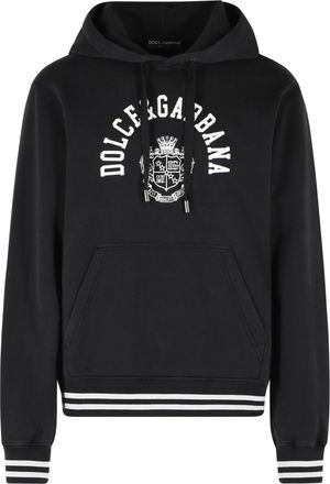 Dolce & Gabbana Sudadera Con Capucha De Algod&oacute;n Negra
