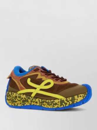 Loewe leather suede low-top sneakers