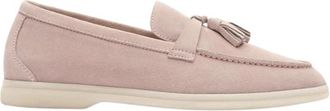 Scarosso Leandra Tassel Loafers - Dames - Loafers - Roze - 40 EU - Su&egrave;de - Schoenen