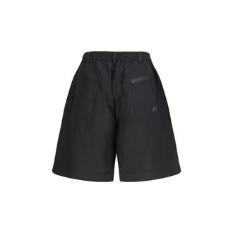Yohji Yamamoto Mens Black Cotton Bermuda Shorts
