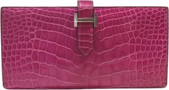 Herm&egrave;s Pre-owned Fabric wallets - Dames - Vintage Accessoires - Roze - ONE Size - Vintage