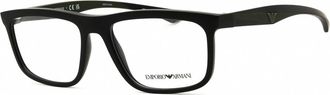 Emporio Armani Demo Square Mens Eyeglasses EA3246 5001 55