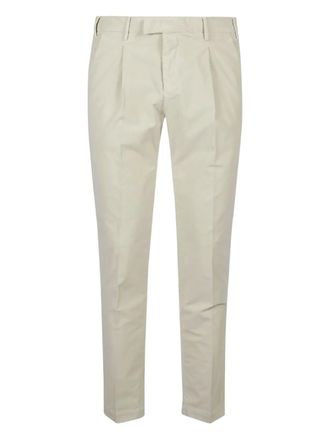 Pantaloni Torino pleated cotton pants - Neutrals