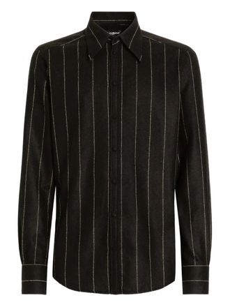Dolce & Gabbana Camicia gessata - Nero