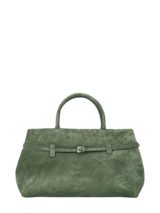 Manu Atelier Green Le Cambon 35 Leather Handbag