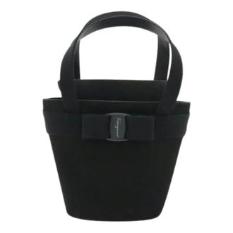 Ferragamo Pre-owned Bucket Bags, female, Black, Size: ONE SIZE Pre-owned Bucket Bag