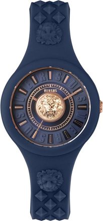 Versus Womens Fire Island Lion Strap Watch In Blue