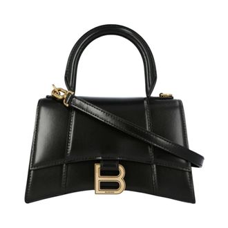 Balenciaga Handbags, female, Black, ONE SIZE, Hourglass XS Handbag
