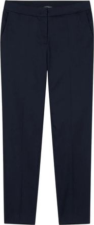 Luisa Cerano Slimtailored Pants - Dames - Slim Fit Broeken - Blauw - L - Katoen - Broeken