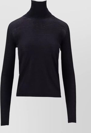 Max Mara knitwear long sleeve slim fit turtleneck top