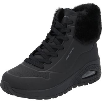 Skechers Womens Uno Rugged - Fall Air Winter Boots, Black, 8 UK
