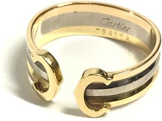 Cartier Gold Silver Pink Gold Gold (18K) Band Ring (Pre-Owned)