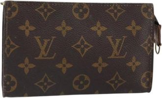 Louis Vuitton Pre-owned Clutches, female, Brown, Size: ONE SIZE Pre-owned Canvas Clutch