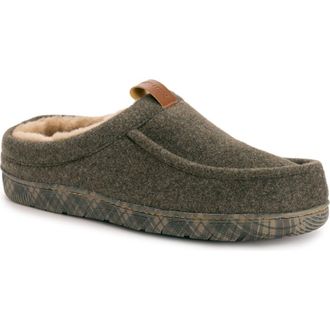 Muk Luks Miles Clog Slipper in Heathered Olive at Nordstrom, Size Large
