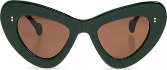 J.W.Anderson Accessoires, Dames, Groen, ONE Size, Jwa 06 Butterfly Zonnebril