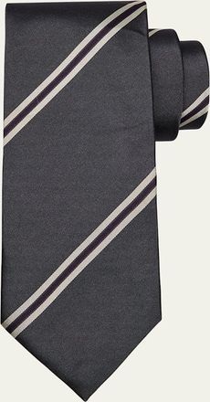 Brunello Cucinelli Mens Striped Neck Tie