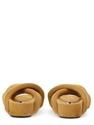 Jil Sander Crisscross Leather Sandals - Beige
