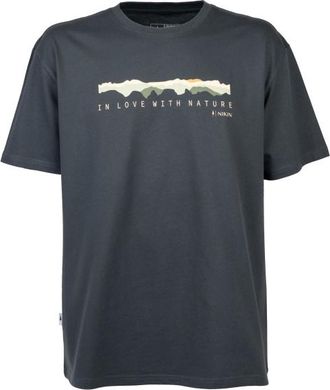 NIKIN Treeshirt Mountain Panorama T-Shirt für Herren | blau