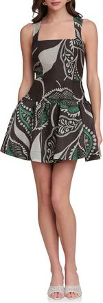 Avec Les Filles Paisley Print Fit & Flare Minidress in Bali Paisley at Nordstrom, Size 10