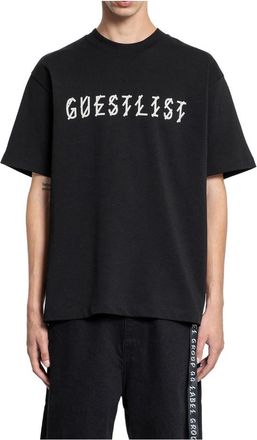 44 Label Group Zwart Katoenen Jersey Ronde Hals T-shirt - Heren - T-shirts - Zwart - M - Katoen - Tops