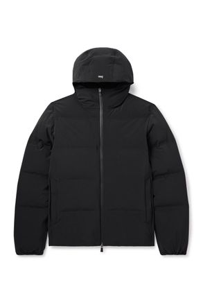 Herno Quilted Stretch-Nylon Hooded Down Jacket