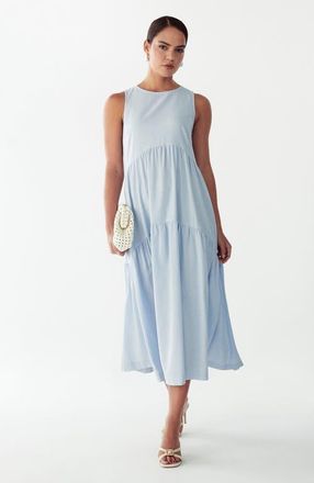 ST MRLO Remi Tiered Dress in Sky Blue at Nordstrom, Size 6