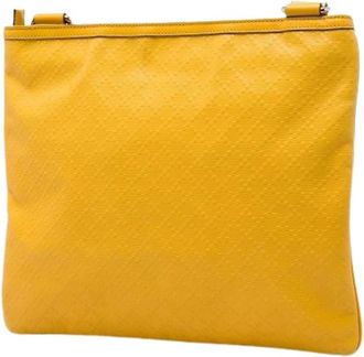 Gucci Pre-owned Vintage Crossbody Bag - Dames - Vintage Schoudertas - Geel - ONE Size - Leer - Vintage