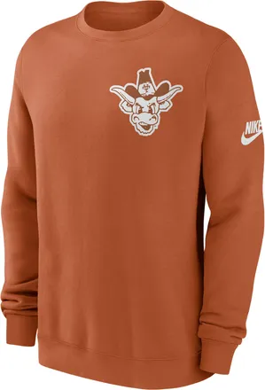 Nike Texas Legacy Nike Mens College Pullover Crew in Orange | NKPV81FTXV-612