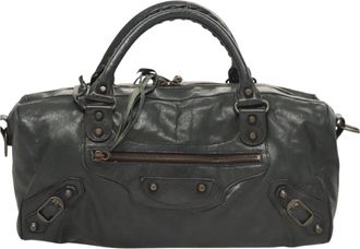 Balenciaga City Black Leather Handbag (Pre-Owned)