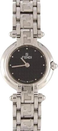 Fendi Pre-owned Roestvrijstalen Quartz 750L - Dames - Vintage Horloges - Zwart - ONE Size - Vintage