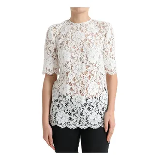 Dolce & Gabbana Dames, Blouses & Shirts, Wit, Maat: XS Katoen