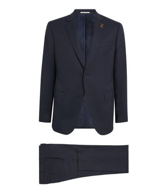 Pal Zileri Navy Blue Wool 2-Piece Suit Size XXL