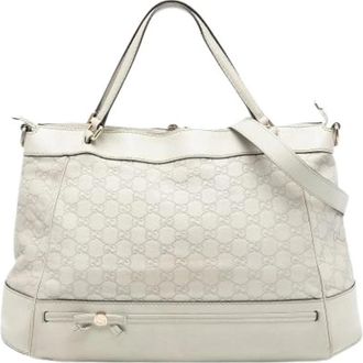 Gucci Pre-owned Tote Bags, female, White, Size: ONE SIZE Pre-owned Vintage Tote Bag