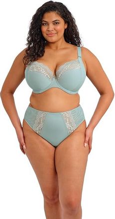 Elomi Lucie Underwire Plunge Stretch Bra Womens Bra Mist : 42DD (US 42DD), Lace/Nylon/Polyester