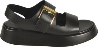 Tod's Flat Sandalen - Dames - Sandalen - Zwart - 38 EU - Schoenen