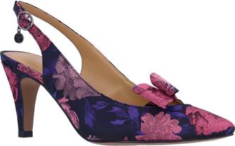 J. Reneé Rayne Slingback Pointed Toe Pump in Black/Pink/Purple at Nordstrom, Size 6.5