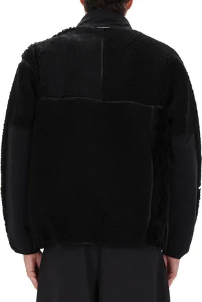 And Wander Mix Boa Jacket - Black