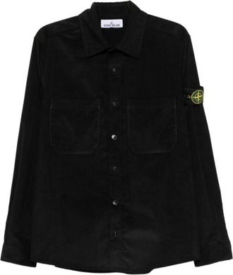Stone Island Black Regular Solid Shirt