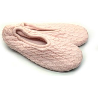 Portolano Mini Cable Knit Slippers in Baby Pink at Nordstrom Rack, Size Medium