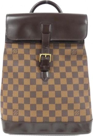 Louis Vuitton Brown Coated Canvas Backpack (Pre-Owned)