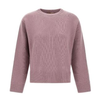 Herno Trui met ronde hals - Dames - Ronde hals truien - Roze - S - Wol - Truien & Vesten