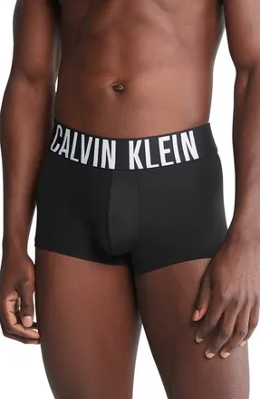 Calvin Klein Assorted 3-Pack Performance Microfiber Trunks in Ivory/black/grey at Nordstrom, Size X-Large