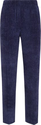 Anneclaire Pants Blue Corduroy Trousers