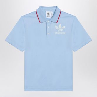 adidas Light Blue Polo Shirt With Logo