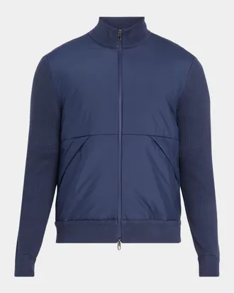 Polo Ralph Lauren Men & apos;s Cotton-Blend Insulated Zip-Front Sweater