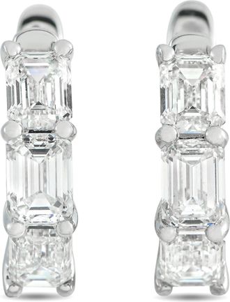 Luxury Bazaar 18K White Gold 2.85ct Diamond Earrings AER-19394-1