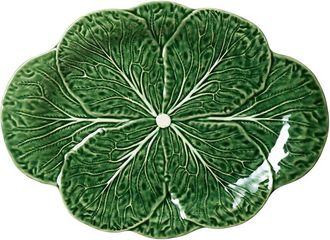 Certified International Le Jardin Cabbage 3-D Oval Platter
