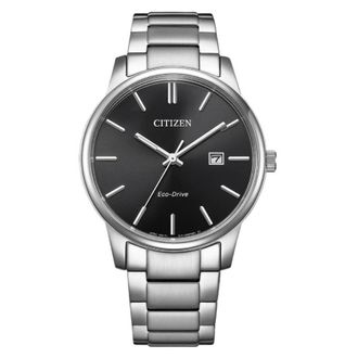 Citizen Pair Eco-Drive Black Dial Mens Watch BM6978-93E