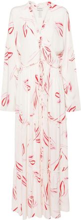 Evarae Talia floral-print maxi dress - women - FSC Viscose - 14 - Neutrals