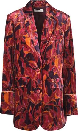 Maliparmi Blazers, female, Red, Size: M Blazer in velluto